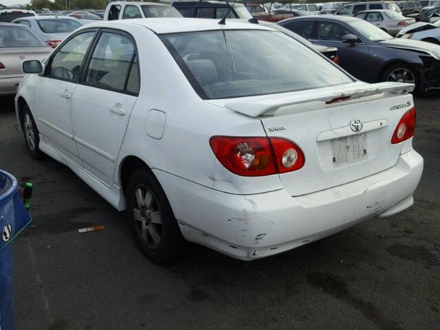 1NXBR32E44Z225119 - 2004 TOYOTA COROLLA CE WHITE photo 3