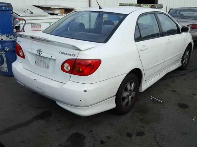 1NXBR32E44Z225119 - 2004 TOYOTA COROLLA CE WHITE photo 4