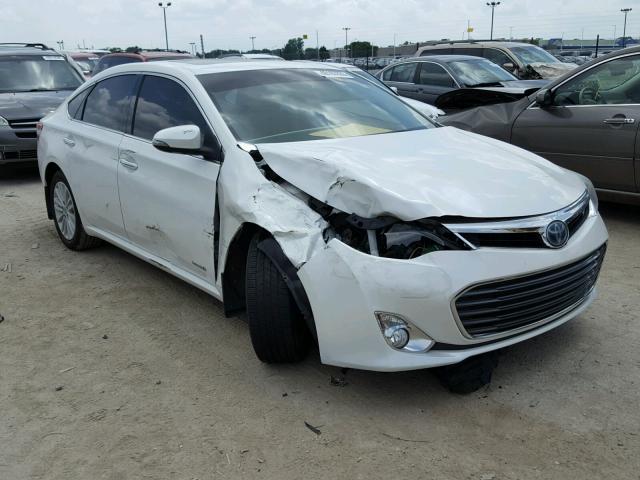 4T1BD1EB1DU004470 - 2013 TOYOTA AVALON HYB WHITE photo 1