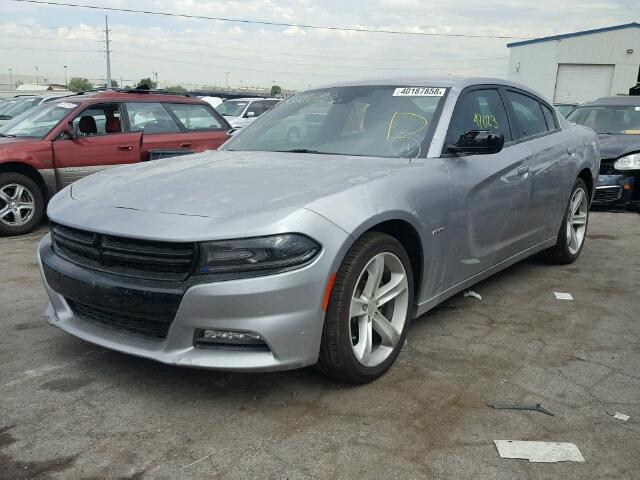 2C3CDXCT2GH203403 - 2016 DODGE CHARGER R/ SILVER photo 2