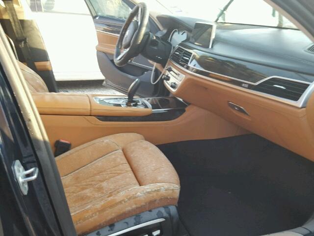 WBA7E2C39HG741104 - 2017 BMW 740 BLUE photo 5