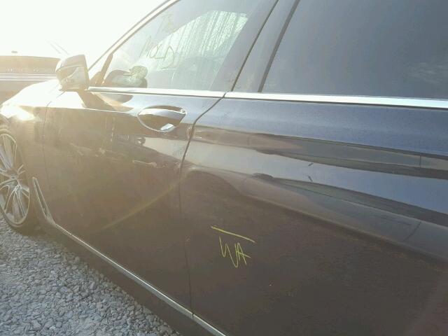 WBA7E2C39HG741104 - 2017 BMW 740 BLUE photo 9