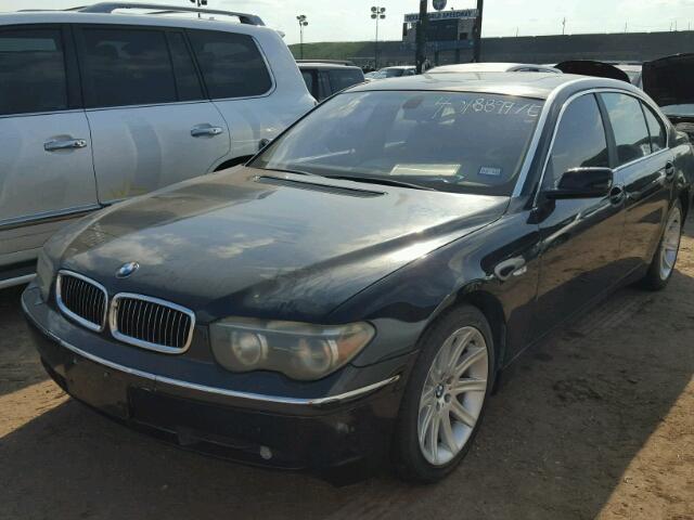 WBAGN63463DR18797 - 2003 BMW 745 LI BLACK photo 2