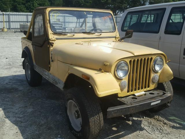 J8F93EA033032 - 1978 JEEP CJ-7 YELLOW photo 1