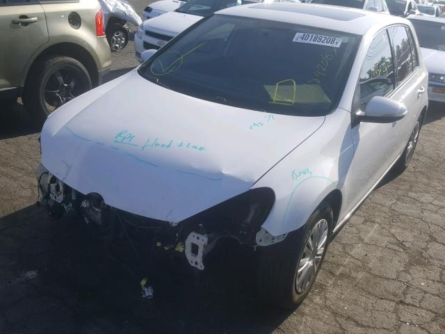 WVWDB7AJ7AW278050 - 2010 VOLKSWAGEN GOLF WHITE photo 2