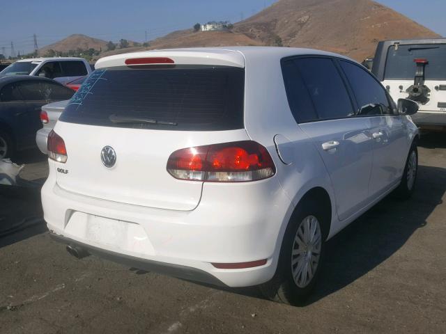 WVWDB7AJ7AW278050 - 2010 VOLKSWAGEN GOLF WHITE photo 4