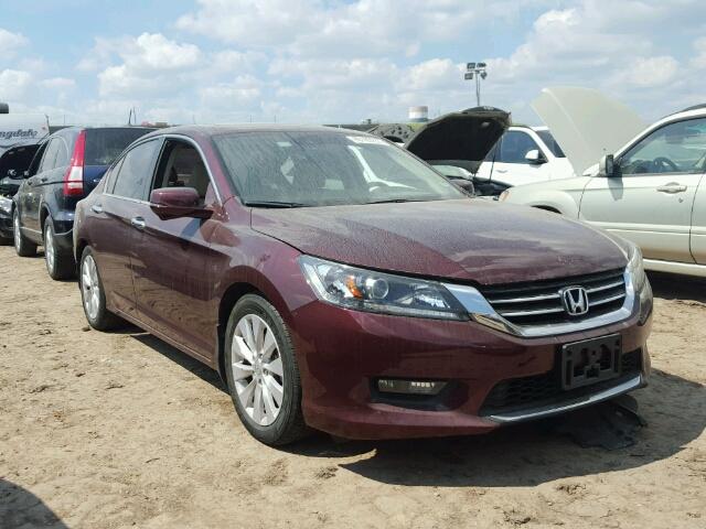 1HGCR2F85EA036202 - 2014 HONDA ACCORD MAROON photo 1