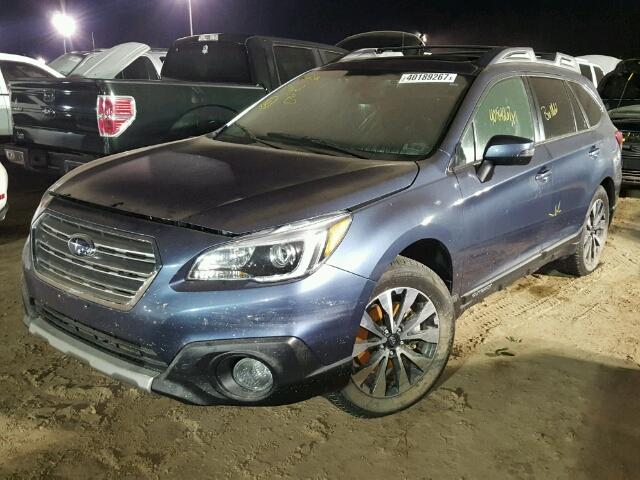 4S4BSANC7H3302581 - 2017 SUBARU OUTBACK BLUE photo 2