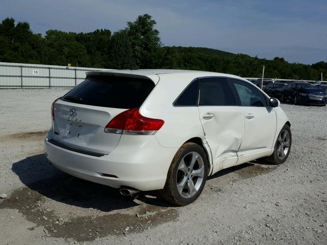 4T3ZK3BB0BU041924 - 2011 TOYOTA VENZA BASE WHITE photo 4