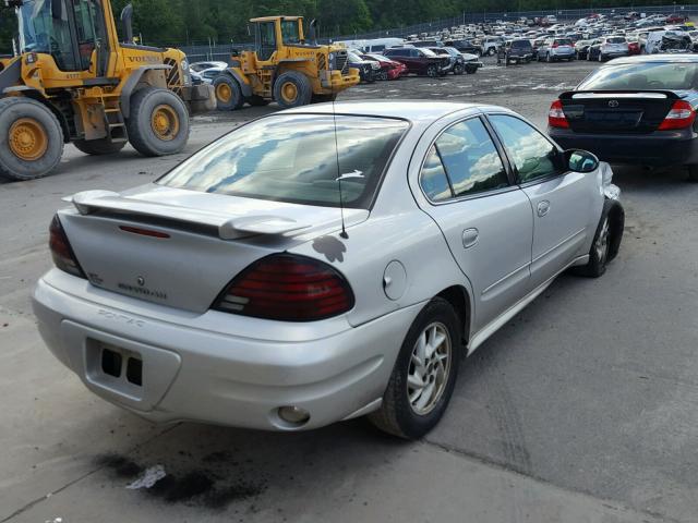1G2NF52E54M668468 - 2004 PONTIAC GRAND AM S SILVER photo 4