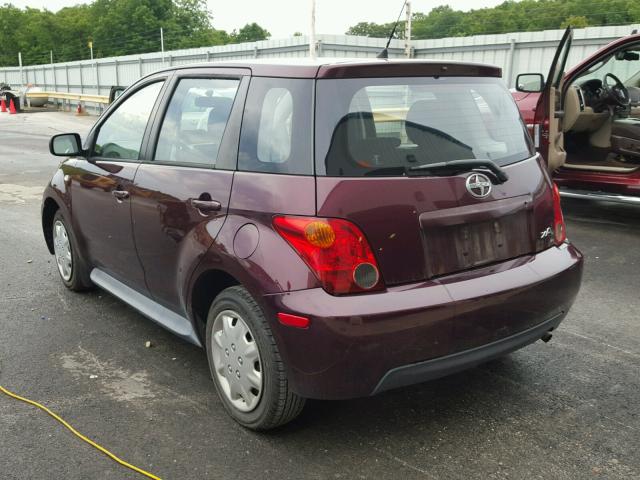 JTKKT624750093215 - 2005 TOYOTA SCION XA ბურგუნდია ფოტო 3