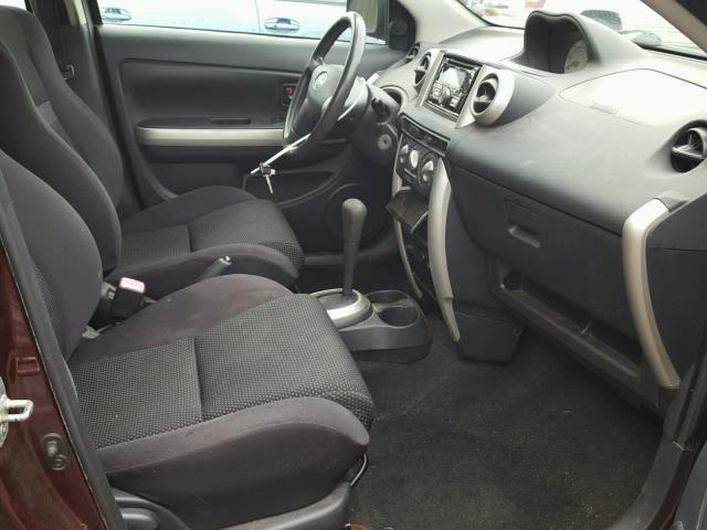 JTKKT624750093215 - 2005 TOYOTA SCION XA ბურგუნდია ფოტო 5