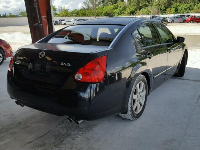 1N4BA41E34C910484 - 2004 NISSAN MAXIMA SE BLACK photo 4