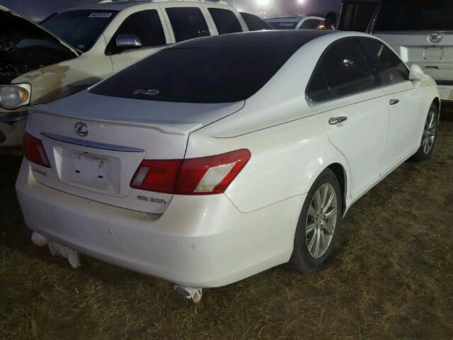 JTHBJ46G482226512 - 2008 LEXUS ES 350 WHITE photo 4