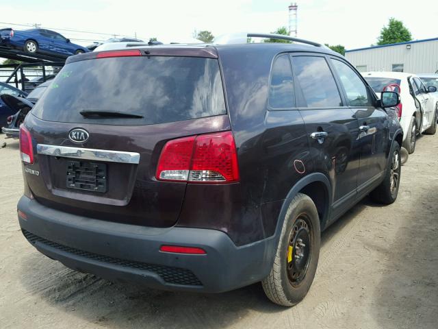 5XYKT4A24BG066720 - 2011 KIA SORENTO BA PURPLE photo 4