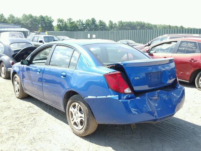 1G8AJ52F14Z190628 - 2004 SATURN ION LEVEL BLUE photo 3