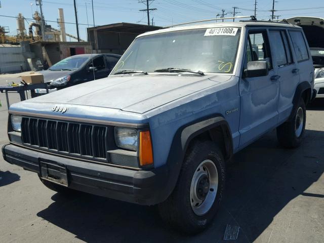 1J4FT28L7KL582590 - 1989 JEEP CHEROKEE BLUE photo 2