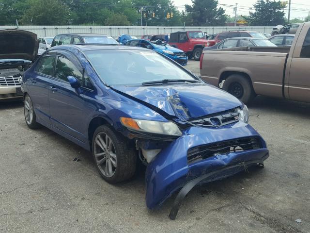 2HGFA55508H702112 - 2008 HONDA CIVIC SI BLUE photo 1