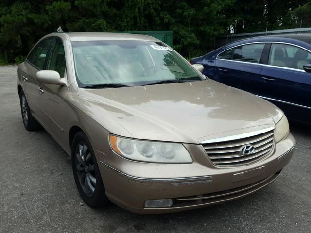 KMHFC46F96A033999 - 2006 HYUNDAI AZERA SE BEIGE photo 1