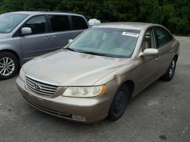 KMHFC46F96A033999 - 2006 HYUNDAI AZERA SE BEIGE photo 2