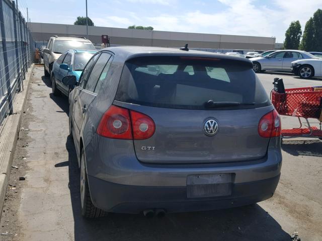 WVWHV71K97W232018 - 2007 VOLKSWAGEN NEW GTI CHARCOAL photo 3
