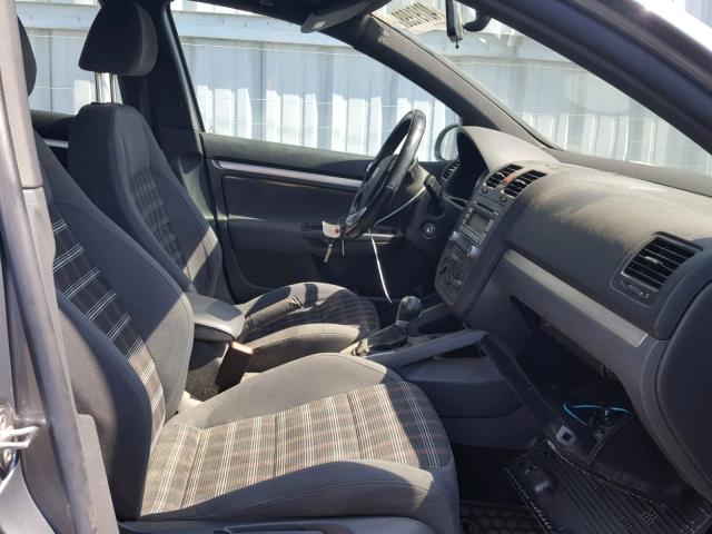 WVWHV71K97W232018 - 2007 VOLKSWAGEN NEW GTI CHARCOAL photo 5