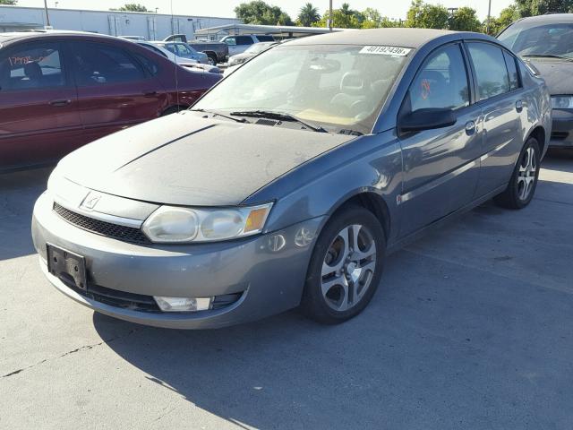 1G8AL54FX4Z173642 - 2004 SATURN ION LEVEL CHARCOAL photo 2