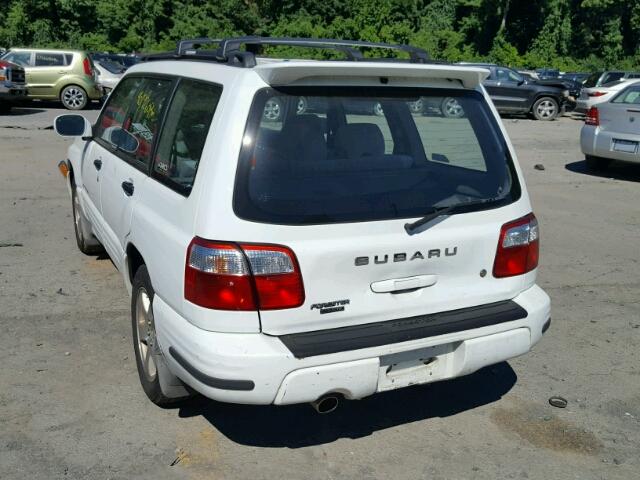 JF1SF65611H718852 - 2001 SUBARU FORESTER S WHITE photo 3