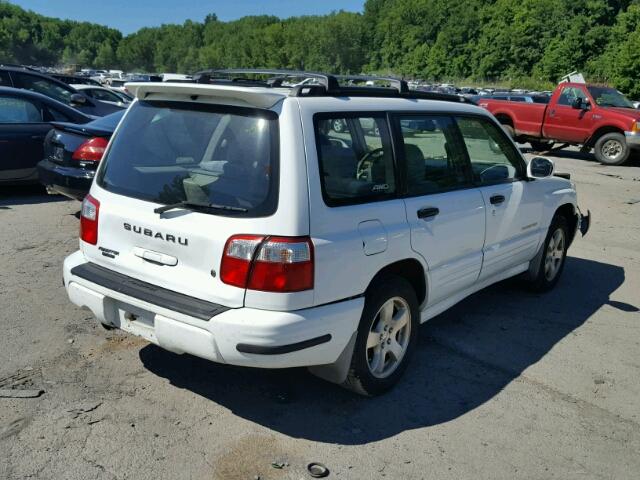 JF1SF65611H718852 - 2001 SUBARU FORESTER S WHITE photo 4