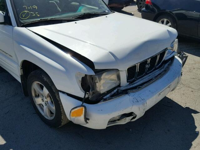 JF1SF65611H718852 - 2001 SUBARU FORESTER S WHITE photo 9