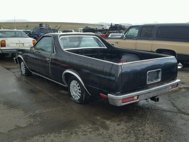 1GCCW80H4CR156560 - 1982 CHEVROLET EL CAMINO BLACK photo 3