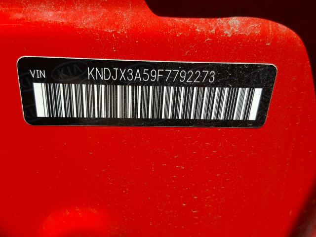 KNDJX3A59F7792273 - 2015 KIA SOUL ! RED photo 10