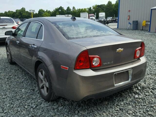 1G1ZC5E0XCF186161 - 2012 CHEVROLET MALIBU 1LT BROWN photo 3
