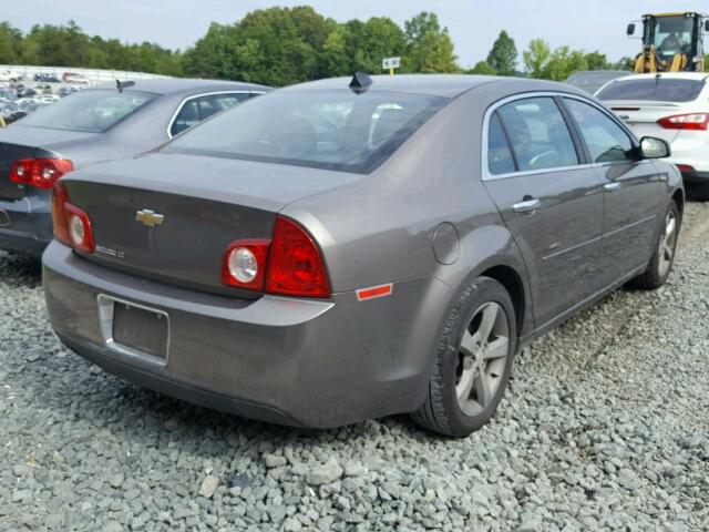 1G1ZC5E0XCF186161 - 2012 CHEVROLET MALIBU 1LT BROWN photo 4
