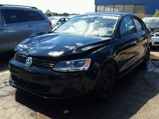 3VW2K7AJ6EM233885 - 2014 VOLKSWAGEN JETTA BASE Սև լուսանկար 2