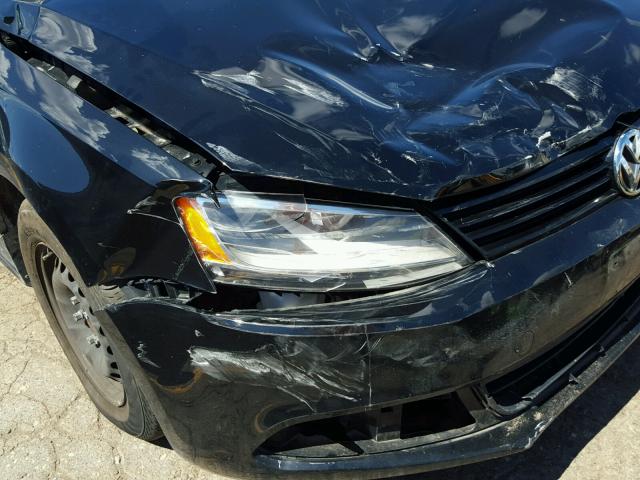 3VW2K7AJ6EM233885 - 2014 VOLKSWAGEN JETTA BASE Սև լուսանկար 9