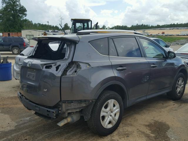 JTMZFREV0DD025171 - 2013 TOYOTA RAV4 LE GRAY photo 4