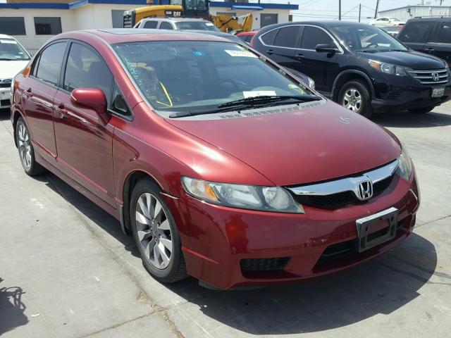 2HGFA169X9H353066 - 2009 HONDA CIVIC EXL Bordo foto 1