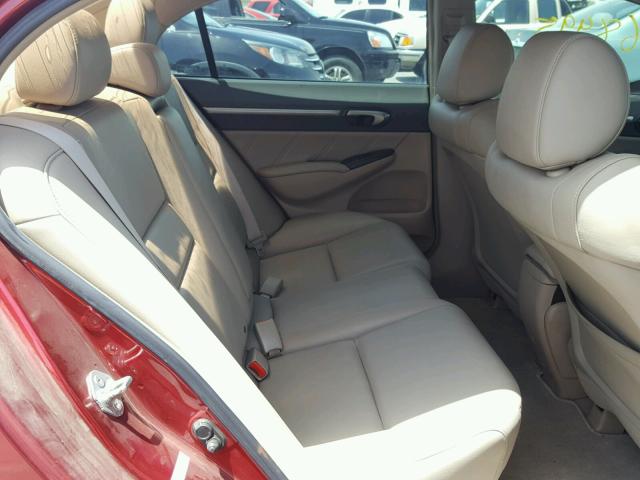 2HGFA169X9H353066 - 2009 HONDA CIVIC EXL Bordo foto 6