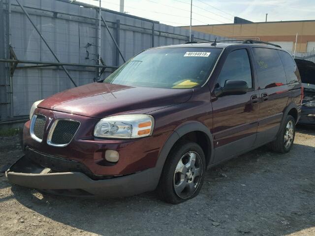 1GMDU03197D187523 - 2007 PONTIAC MONTANA SV RED photo 2