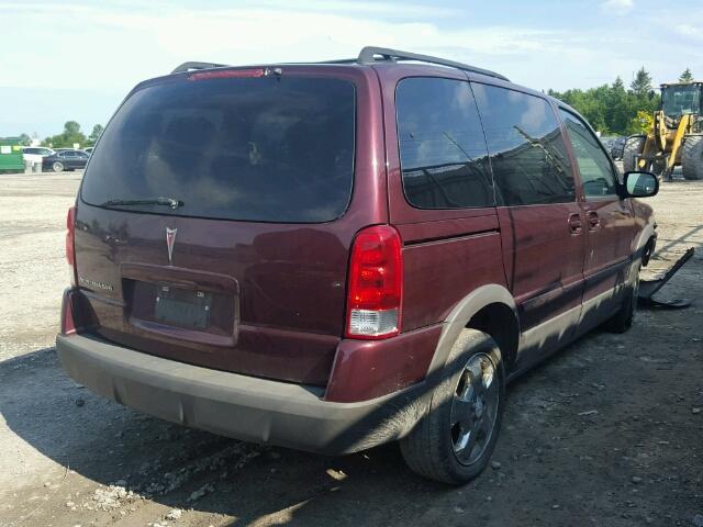 1GMDU03197D187523 - 2007 PONTIAC MONTANA SV RED photo 4