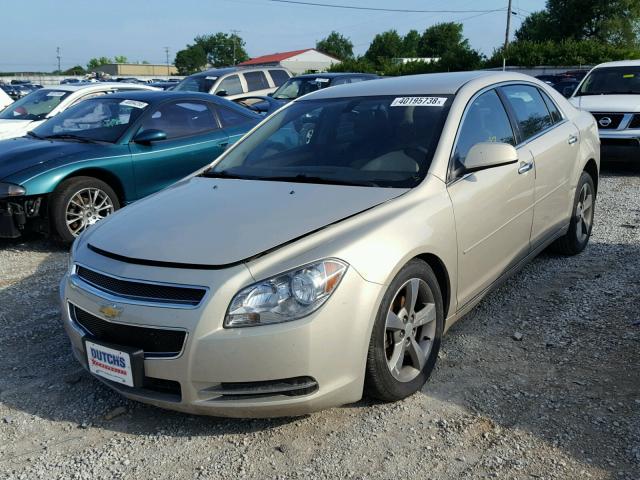 1G1ZC5E0XCF296112 - 2012 CHEVROLET MALIBU 1LT BEIGE photo 2
