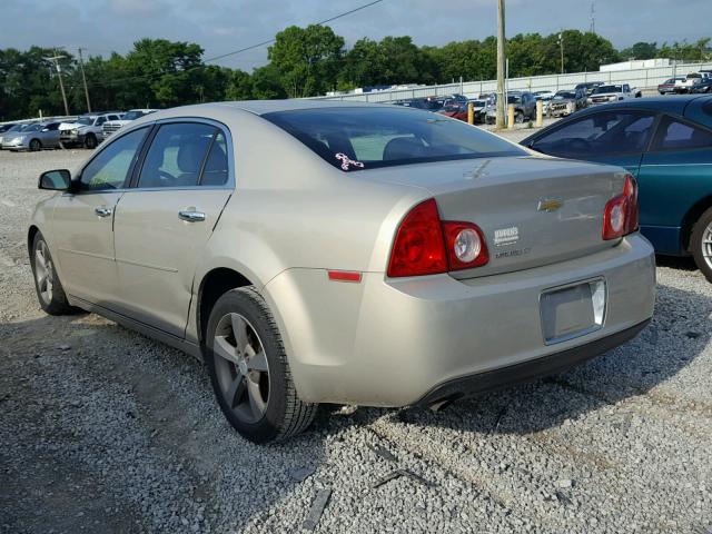 1G1ZC5E0XCF296112 - 2012 CHEVROLET MALIBU 1LT BEIGE photo 3