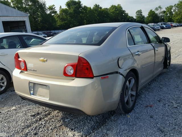 1G1ZC5E0XCF296112 - 2012 CHEVROLET MALIBU 1LT BEIGE photo 4