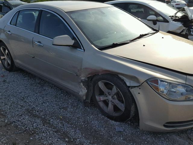 1G1ZC5E0XCF296112 - 2012 CHEVROLET MALIBU 1LT BEIGE photo 9