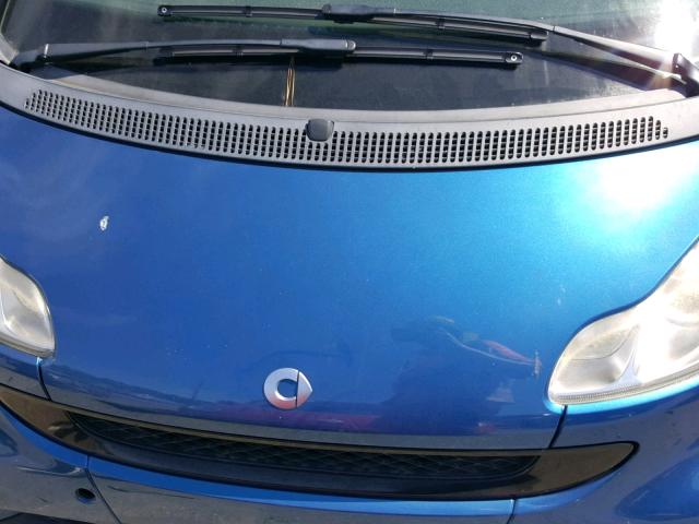 WMEEK31X79K247144 - 2009 SMART FORTWO PAS 蓝色 照片 7