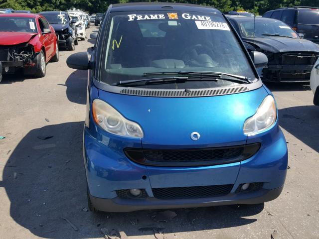 WMEEK31X79K247144 - 2009 SMART FORTWO PAS 蓝色 照片 9