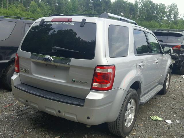 1FMCU493X9KA09677 - 2009 FORD ESCAPE HYB SILVER photo 4