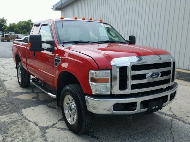 1FTWX31518EA82840 - 2008 FORD F350 SRW S RED photo 1