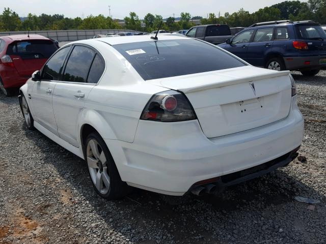 6G2EC57Y09L305085 - 2009 PONTIAC G8 GT WHITE photo 3